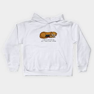 Dog and Books Kids Hoodie